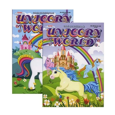 Kappa DDI 2345206 Unicorn World Coloring & Activity Book Case of 48 2345206